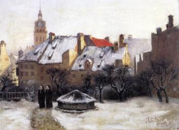 西奧多 尅萊門特 斯蒂爾 Winter Afternoon - Old Munich 西奧多 尅萊門特 斯蒂爾 Winter Afternoon - Old Munich